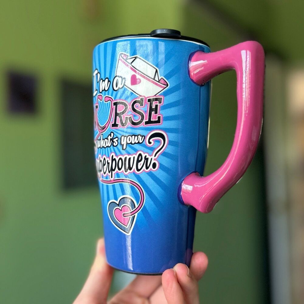 Nurse Hero Ceramic Travel Coffee Tea Mug - Picture 2 of 7